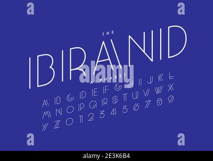 Vektor von stilisierten Alphabet und Schrift Stock Vektor