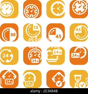 Elegantes, farbenfrohes Icon-Set für Mobilgeräte, Websites und Anwendungen. Stock Vektor