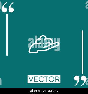 Tonvektor-Symbol Lineares Symbol. Bearbeitbare Linie mit Konturen Stock Vektor