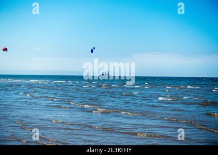 WCSC segelt vom Strand Stockfoto