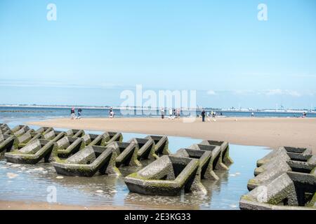 WCSC segelt vom Strand Stockfoto