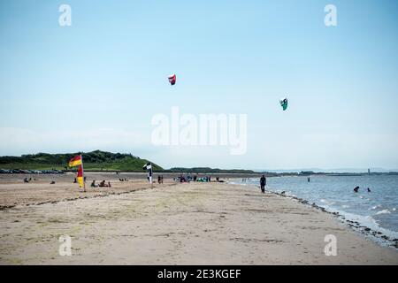 WCSC segelt vom Strand Stockfoto