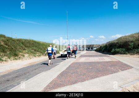 WCSC segelt vom Strand Stockfoto