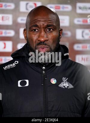 Datei Foto vom 22-12-2020 von Doncaster Rovers Manager Darren Moore. Ausgabedatum: Dienstag, 19. Januar 2021. Stockfoto