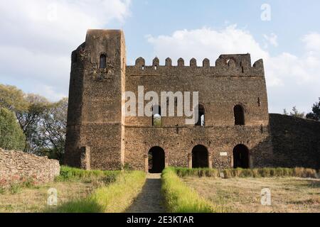 Gondar, Äthiopien - Palast von Iyasu I in der königlichen Einschließung Stockfoto