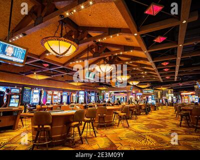 Las Vegas, 8. JANUAR 2021 - Innenansicht des Silverton Casino Hotels Stockfoto