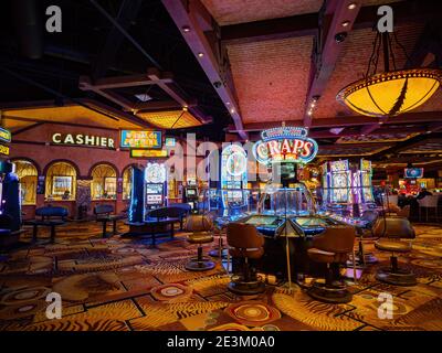 Las Vegas, 8. JANUAR 2021 - Innenansicht des Silverton Casino Hotels Stockfoto