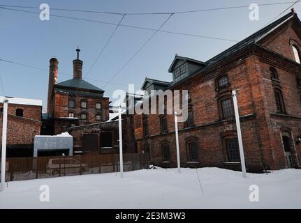 Das Sapporo Biermuseum in Sapporo, Hokkaido, Japan. Stockfoto