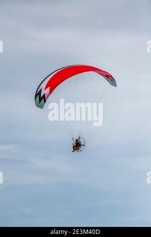 Power Paragliding an der Sunshine Coast in Queensland, Australien Stockfoto