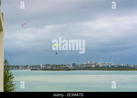 Power Paragliding an der Sunshine Coast in Queensland, Australien Stockfoto