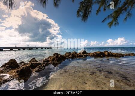 Rum Point auf Grand Cayman Island Stockfoto