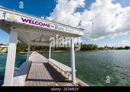 Blick auf Rum Point auf Grand Cayman Island Stockfoto