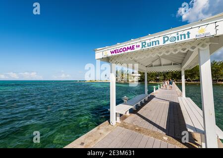 Blick auf Rum Point auf Grand Cayman Island Stockfoto