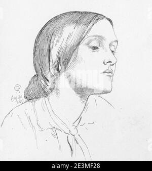 Maria Hungerford Pollen, von Dante Gabriel Rossetti. Stockfoto