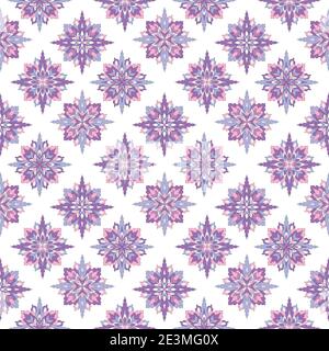 Mega wunderschöne nahtlose Patchwork-Muster aus bunten marokkanischen, portugiesischen Fliesen, Azulejo, Ornamente. Kann für Tapeten, Musterfüllungen, Web verwendet werden Stock Vektor