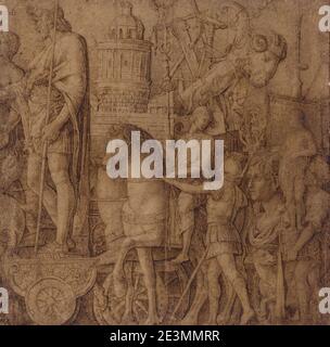 Die Triumphe von Caesar von Andrea Mantegna , Sotheby's. Stockfoto