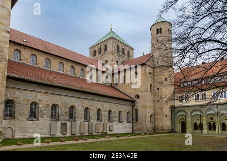 St. Michaelis Kirche ist eines der historischen Gebäude in Hildesheim, Niedersachsen Stockfoto