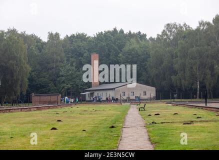 Sztutowo, Polen - 5. September 2020: Krematorium und Gaskammer im ehemaligen Konzentrationslager Nazi-Deutschland, Stutthof, Polen Stockfoto
