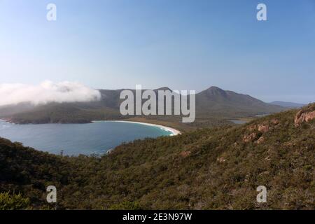 Wineglass Bay im Freycinet National Park, Tasmanien, Australien Stockfoto