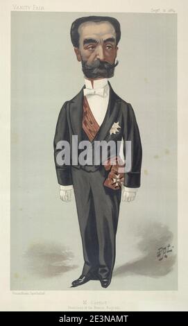 Marie François Sadi Carnot Vanity Fair 21 September 1889. Stockfoto