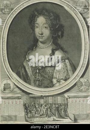 Marie Anne Victoire de Bavière, Dauphine de France en 1683. Stockfoto