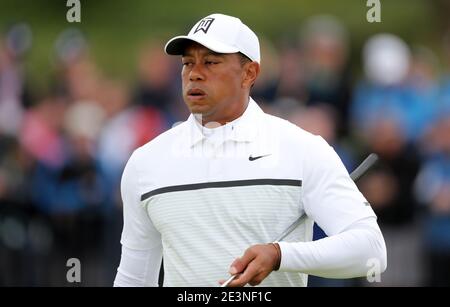 Aktenfoto vom 19-07-2019 von US's Tiger Woods. Ausgabedatum: Dienstag, 20. Januar 2021. Stockfoto