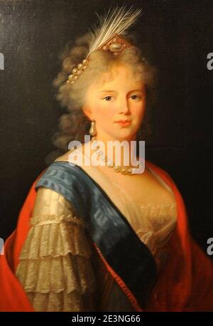 Maria Feodorovna (Sophie Dorothea von Württemberg), 1790er. Stockfoto