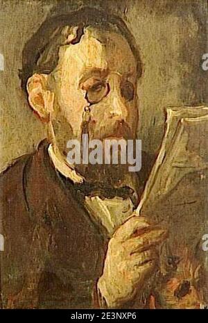 Marcellin Desboutin - Portrait Edgar Degas. Stockfoto