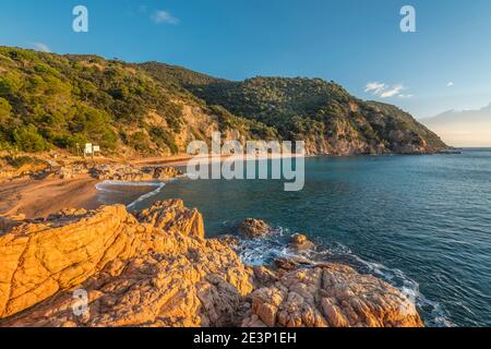 PUNTA DE CANYET SANTA CRISTINA D’ARO COSTA BRAVA KATALONIEN SPANIEN Stockfoto