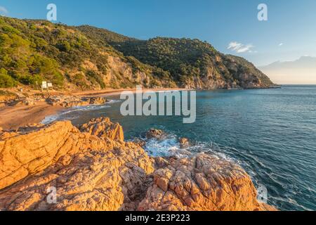 PUNTA DE CANYET SANTA CRISTINA D’ARO COSTA BRAVA KATALONIEN SPANIEN Stockfoto