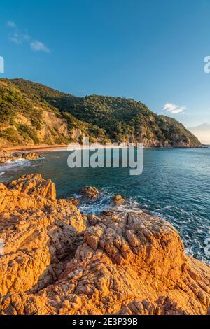 PUNTA DE CANYET SANTA CRISTINA D’ARO COSTA BRAVA KATALONIEN SPANIEN Stockfoto