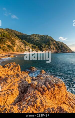 PUNTA DE CANYET SANTA CRISTINA D’ARO COSTA BRAVA KATALONIEN SPANIEN Stockfoto