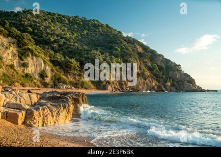 PUNTA DE CANYET SANTA CRISTINA D’ARO COSTA BRAVA KATALONIEN SPANIEN Stockfoto