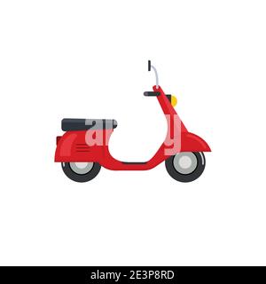 Lieferung Motorrad Logo Symbol. Roller Fahrrad Vektor-Symbol Stock Vektor