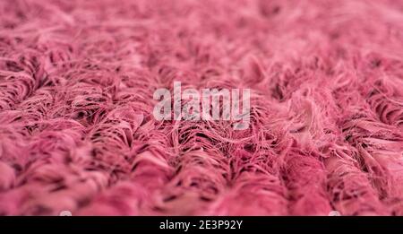 Textil rosa Hintergründe. Chiffon Textur für Tapete und Kopierraum. Eine Probe von handgefertigten Erfindungen. Stockfoto