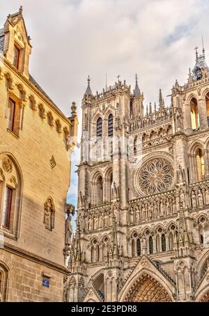 Amiens Kathedrale, HDR Bild Stockfoto