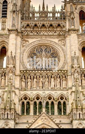 Amiens Kathedrale, HDR Bild Stockfoto