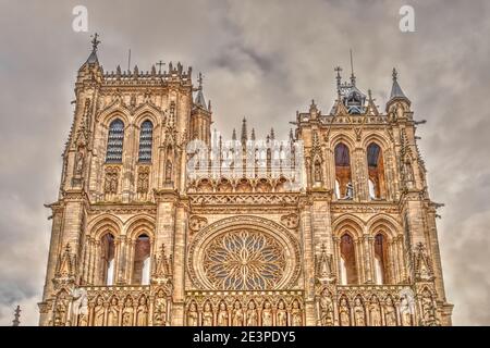 Amiens Kathedrale, HDR Bild Stockfoto