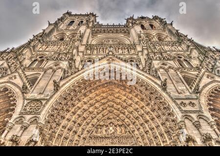 Amiens Kathedrale, HDR Bild Stockfoto