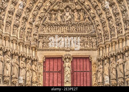 Amiens Kathedrale, HDR Bild Stockfoto