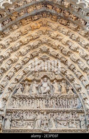 Amiens Kathedrale, HDR Bild Stockfoto