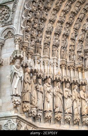 Amiens Kathedrale, HDR Bild Stockfoto