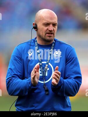 Aktenfoto vom 10-12-2020 von Aktenfoto vom 22-02-2020 des schottischen Cheftrainers Gregor Townsend. Ausgabedatum: Mittwoch, 20. Januar 2021. Stockfoto