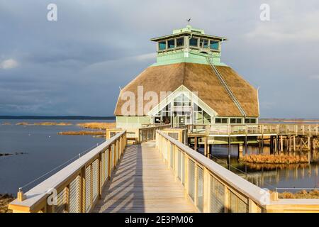 Besuch Zentrum am Hornborga See in Schweden Stockfoto