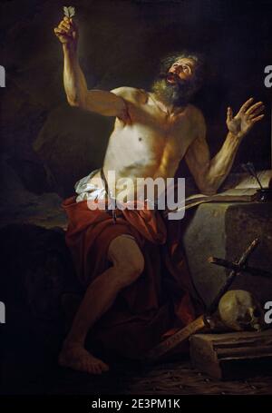 Saint Jerome 1779 von Jacques-Louis David 1748 – 1825 Frankreich Französisch Stockfoto
