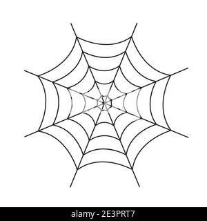 Spider Web Spinnennetz Vektor-Symbol, Spiderweb Grenze Kreis Cartoon Netz Cliparts Stock Vektor
