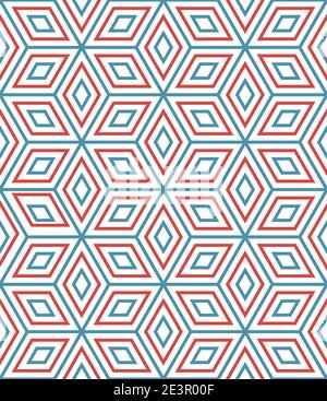 Vektor geometrische Farbe minimalistisch liniert nahtlose Muster Hintergrund Stock Vektor