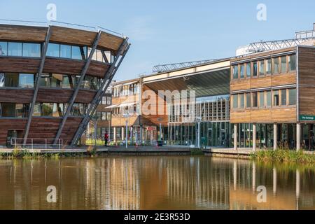 Das Sir Harry and Lady Djanogly Learning Resource Center ist Eine Bibliothek auf dem Jubilee Campus der Universität von Nottingham Stockfoto