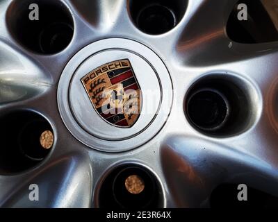 Porsche Boxster 986.2 Leichtmetallfelgen Bild von Antony Thompson - Thousand Word Media, KEIN VERKAUF, KEINE SYNDIZIERUNG. Kontakt für weitere Informationen Mob: 0777 Stockfoto