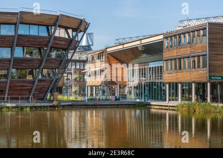 Das Sir Harry and Lady Djanogly Learning Resource Center ist Eine Bibliothek auf dem Jubilee Campus der Universität von Nottingham Stockfoto